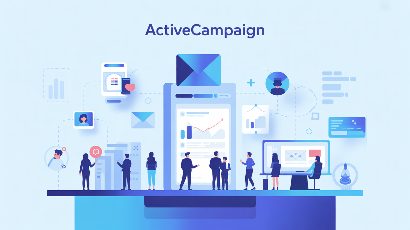 Illustration plateforme CRM ActiveCampaign automatisation