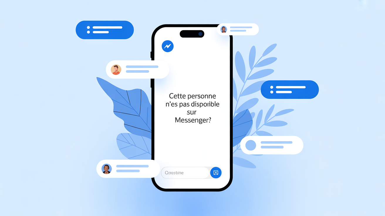 smartphone messagerie alerte indisponible messenger