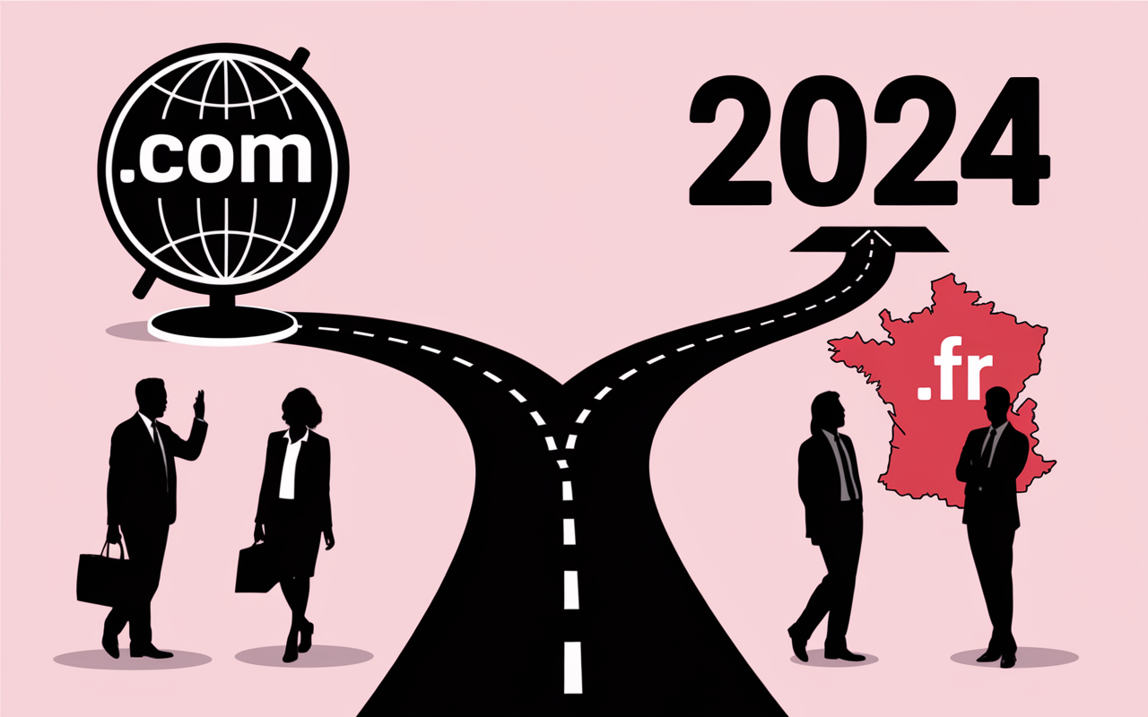 Routes .com .fr selection nom de domaine 2024