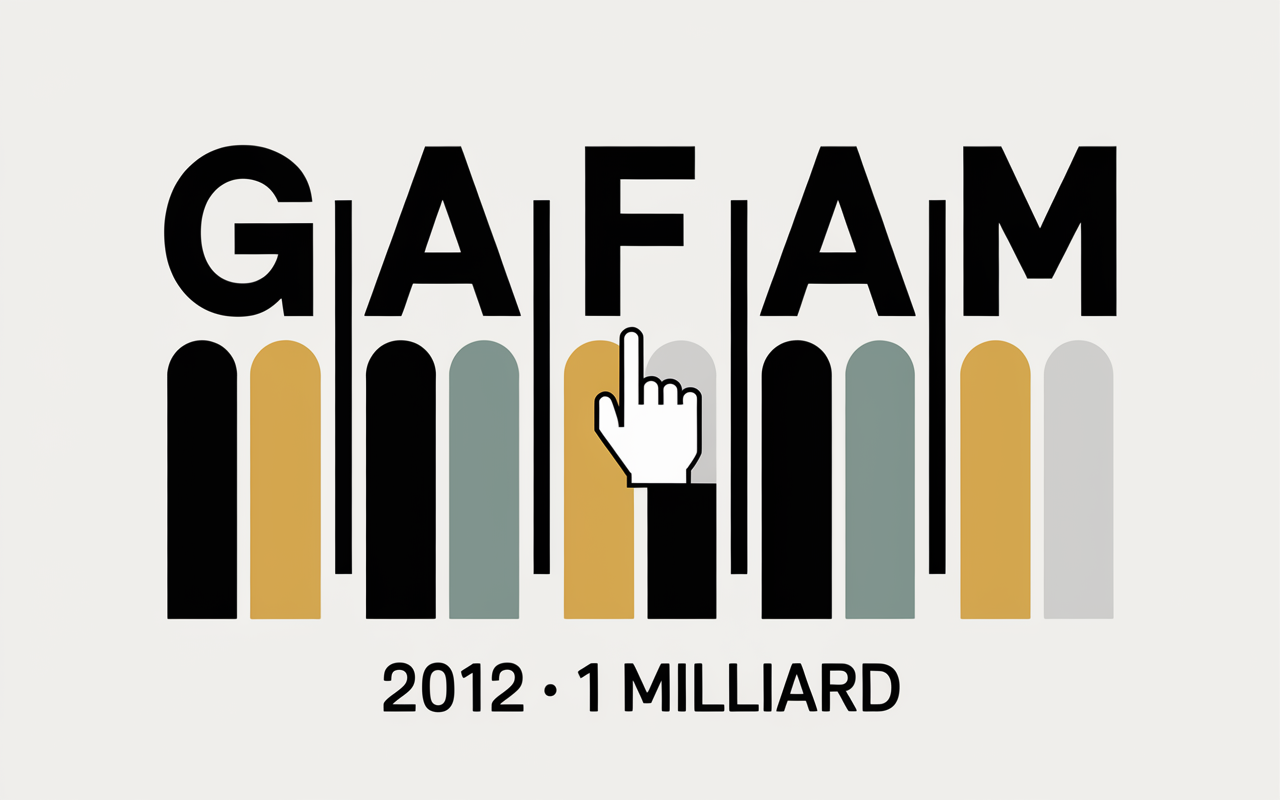 Tableau Instagram GAFAM Meta rachat 2012
