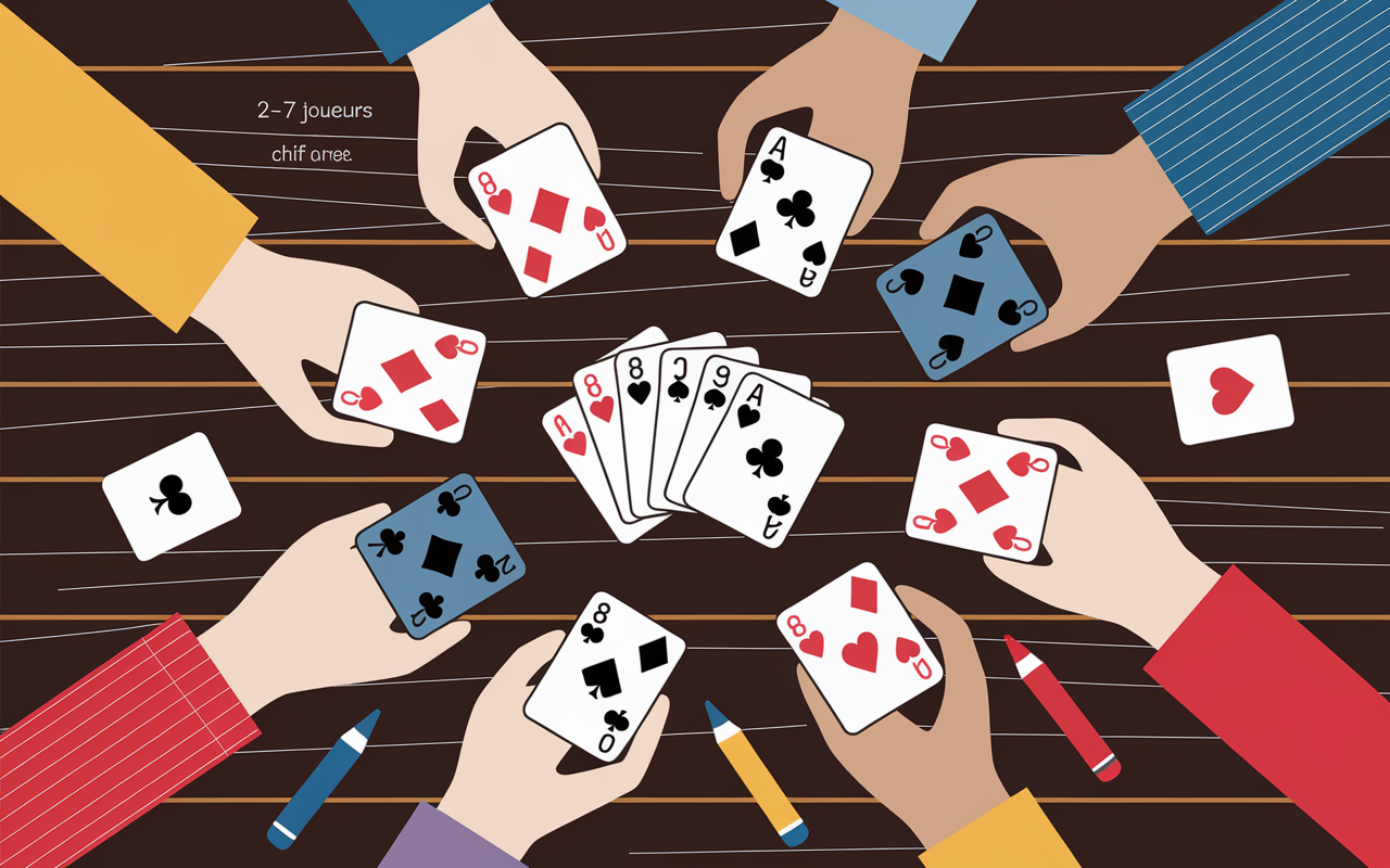 8 americain main joueurs cartes regles