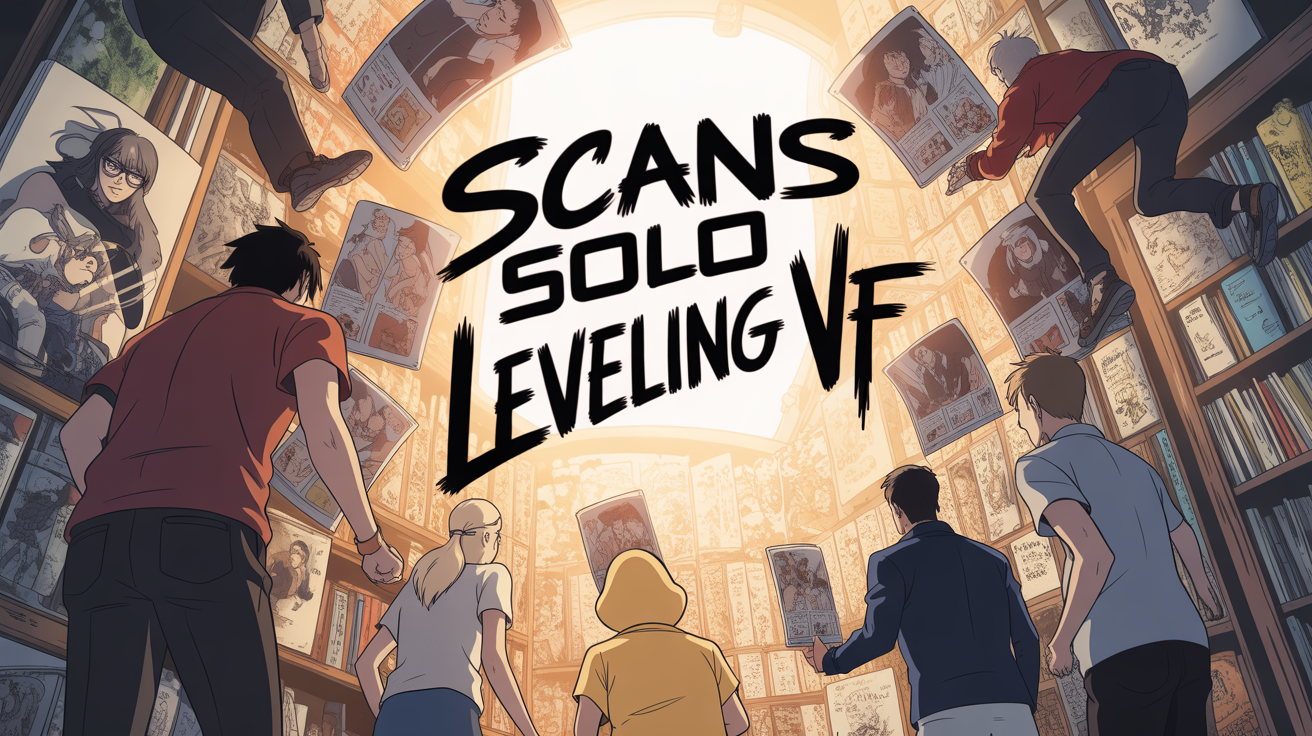 Illustration flux scans Solo Leveling VF, ambiance lecteurs communautaire