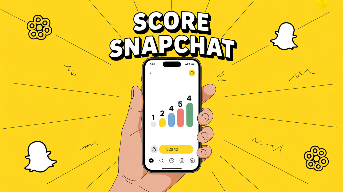 illustration score Snapchat smartphone animation