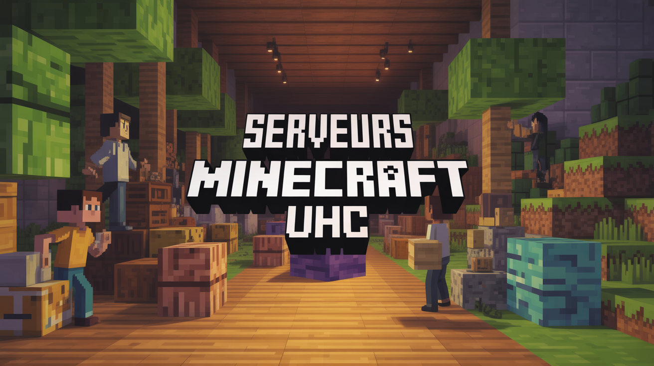 Image Minecraft UHC ambiance dynamique conviviale
