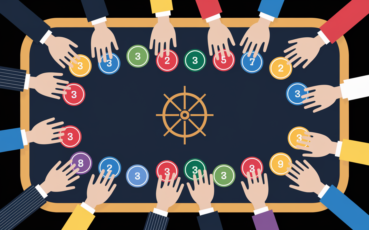 joueurs coopèrent boutons tableau vaisseau Star Clicker