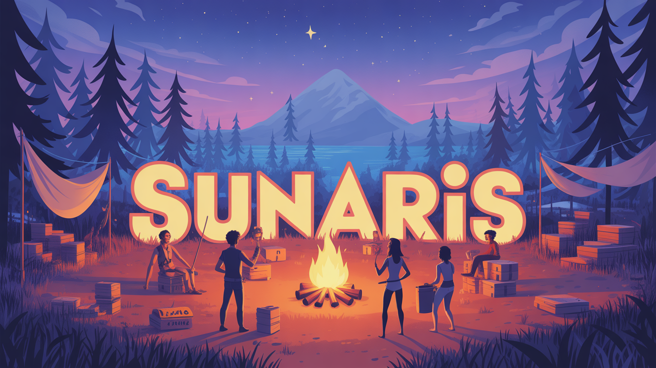 Sunaris atmosphere Minecraft clan around fire