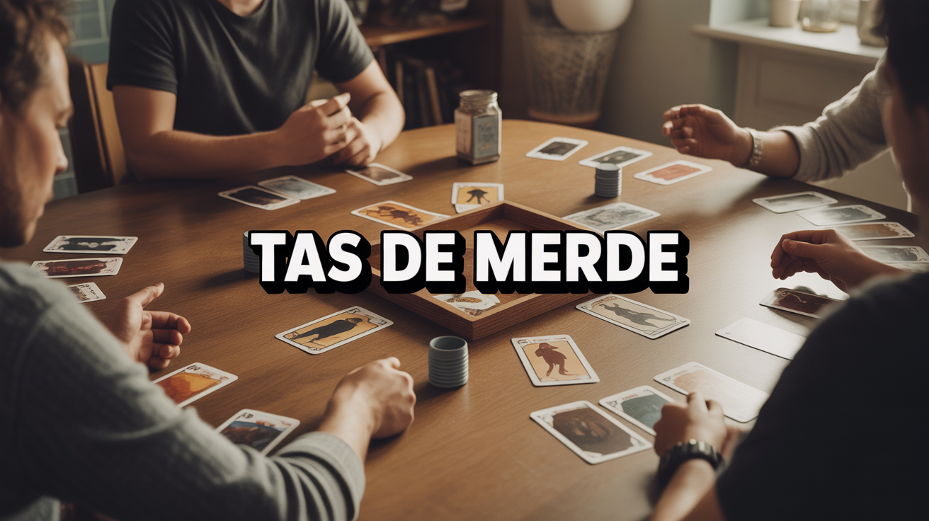 Partie Tas de Merde ambiance conviviale joueurs cartes