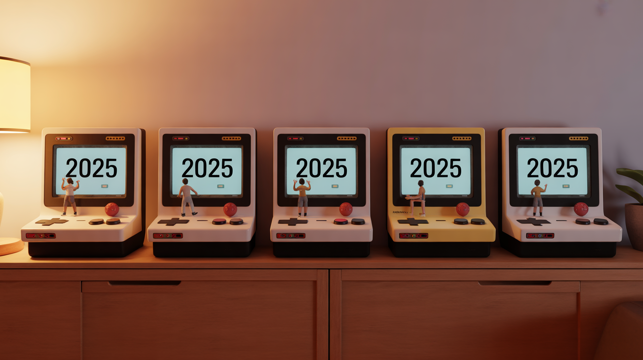 Cinq consoles retrogaming 2025 en ligne