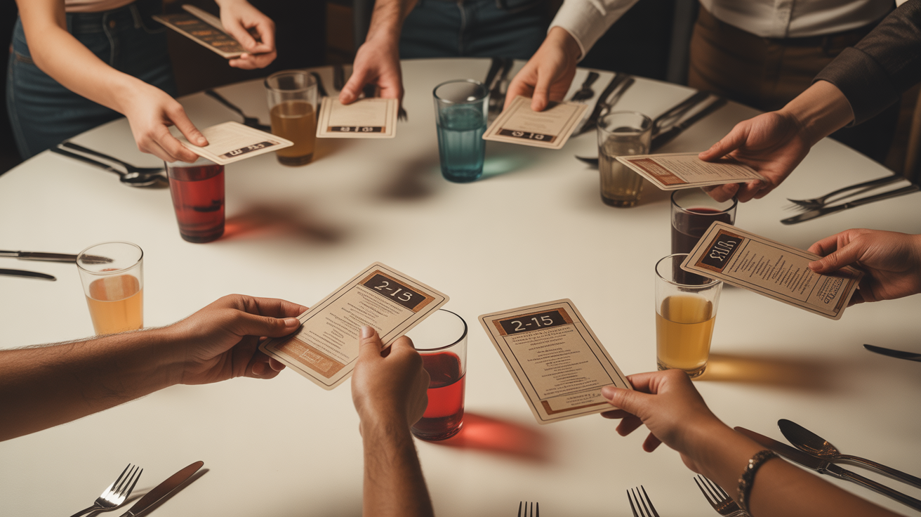 table ronde top jeux de cartes à boire