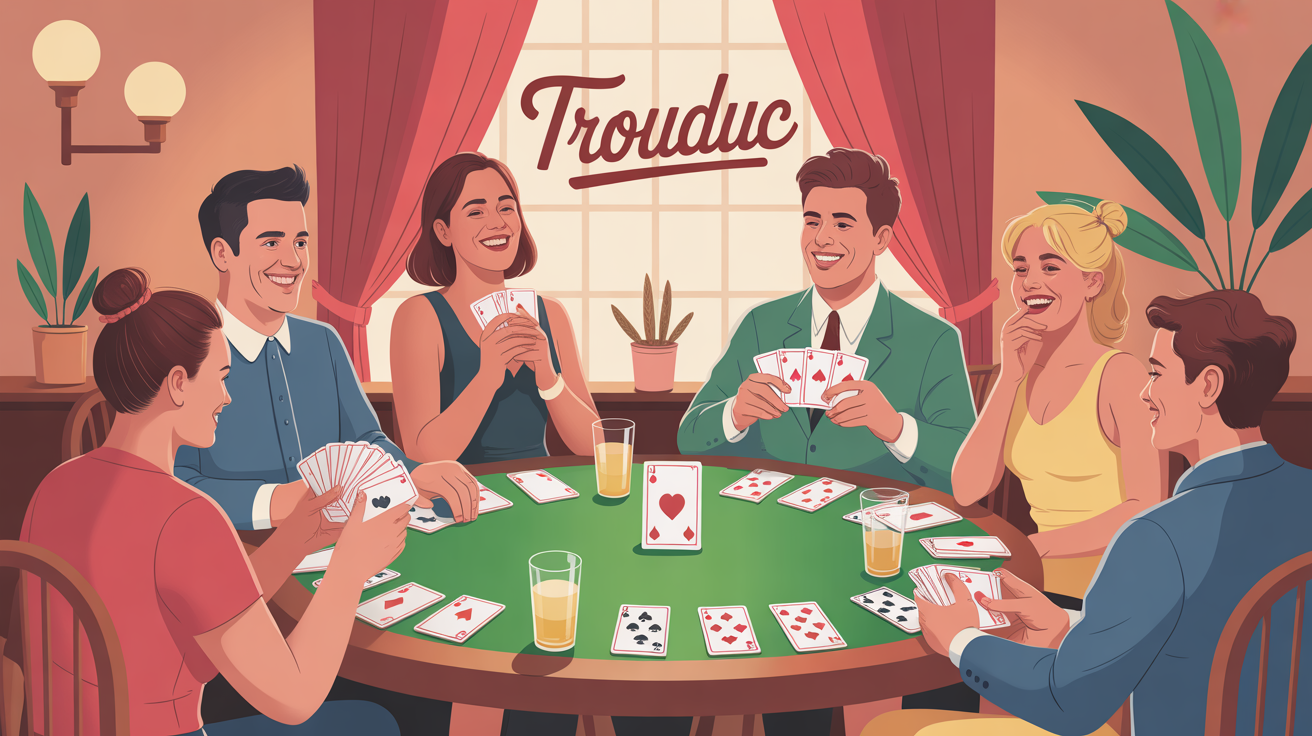 La festa di Trouduc intorno a un tavolo caldo di ambienza