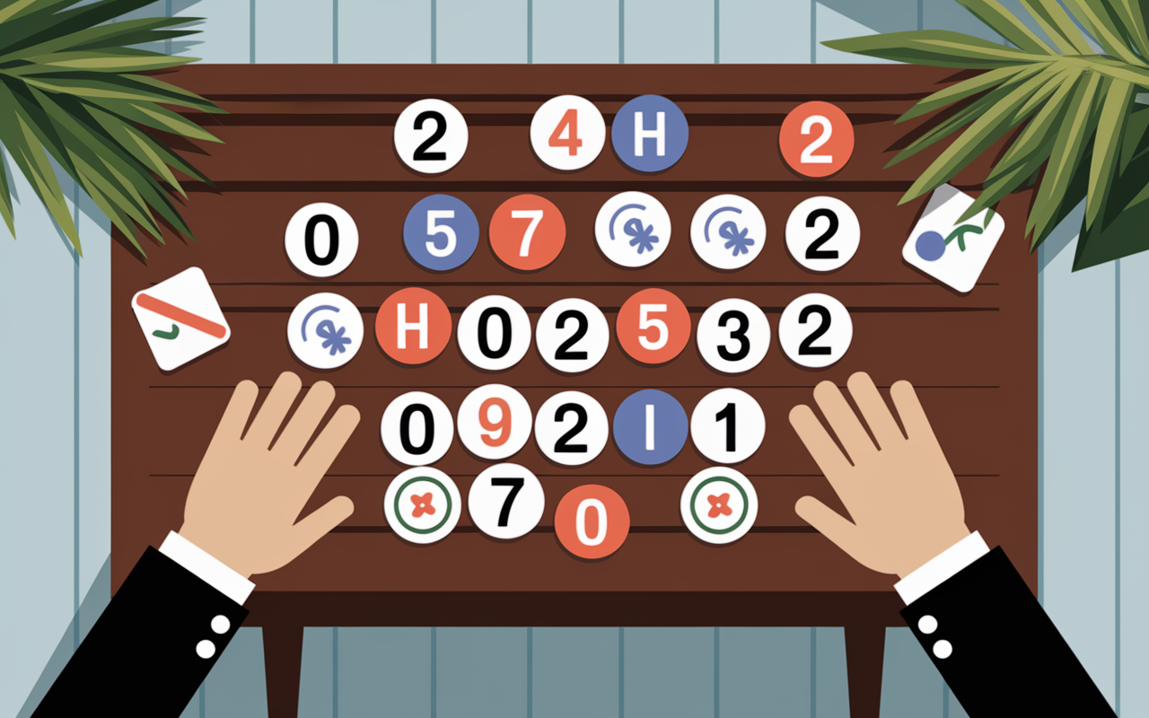 Trois des et 21 jetons pour le jeu 421