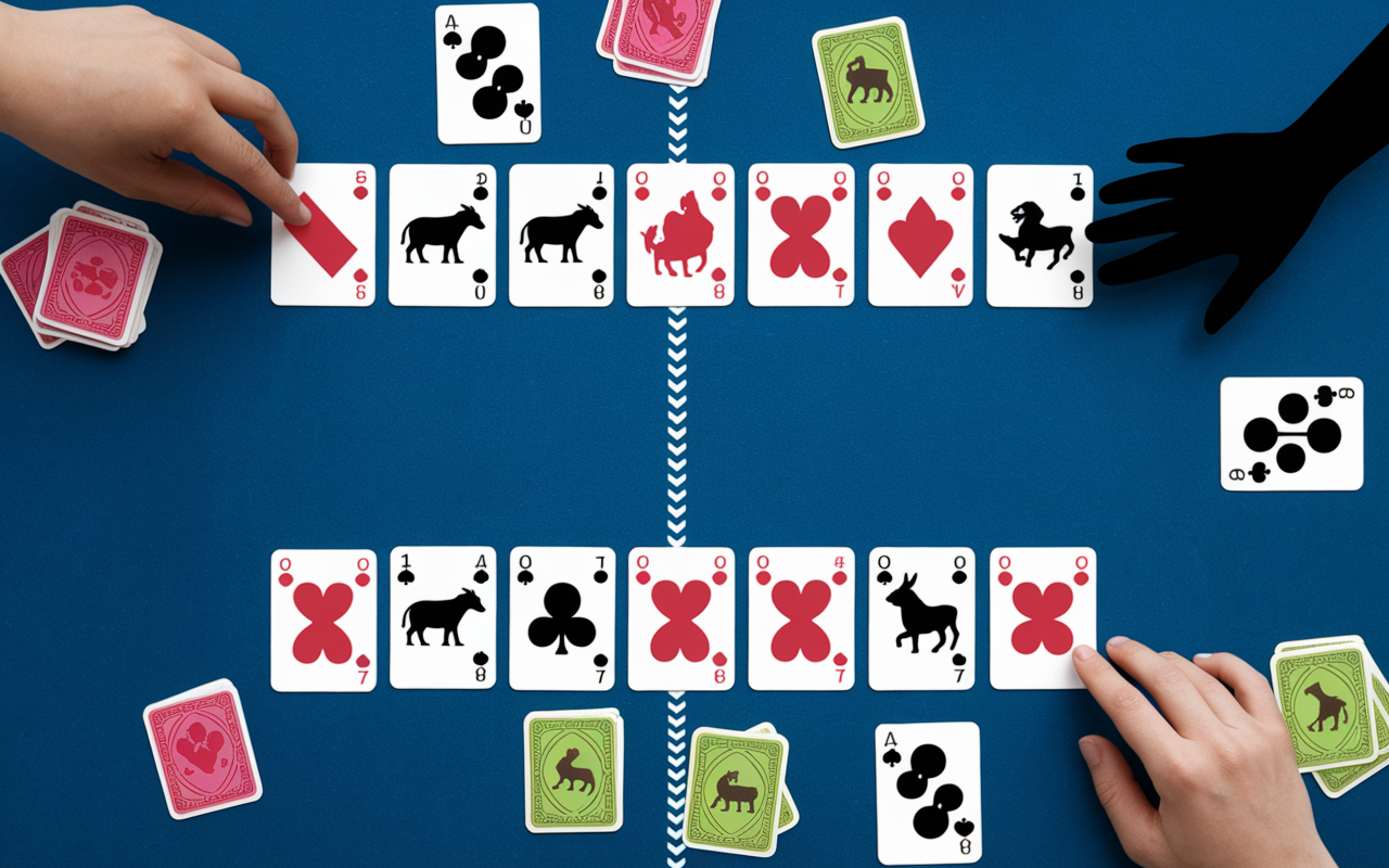 Plateau Ark Nova, cartes action, pions, double piste visible