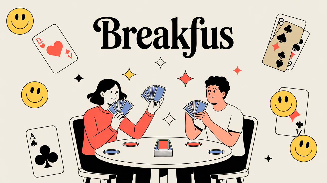 Scène de Breakfus, deux joueurs, titre, ambiance amicale