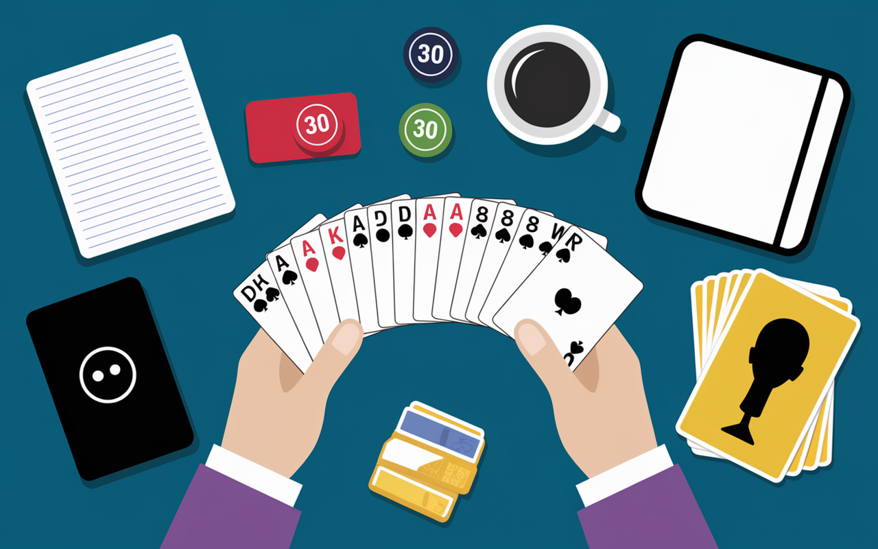 Materiel Breakfus, deck 50 cartes, points de vie, suivi