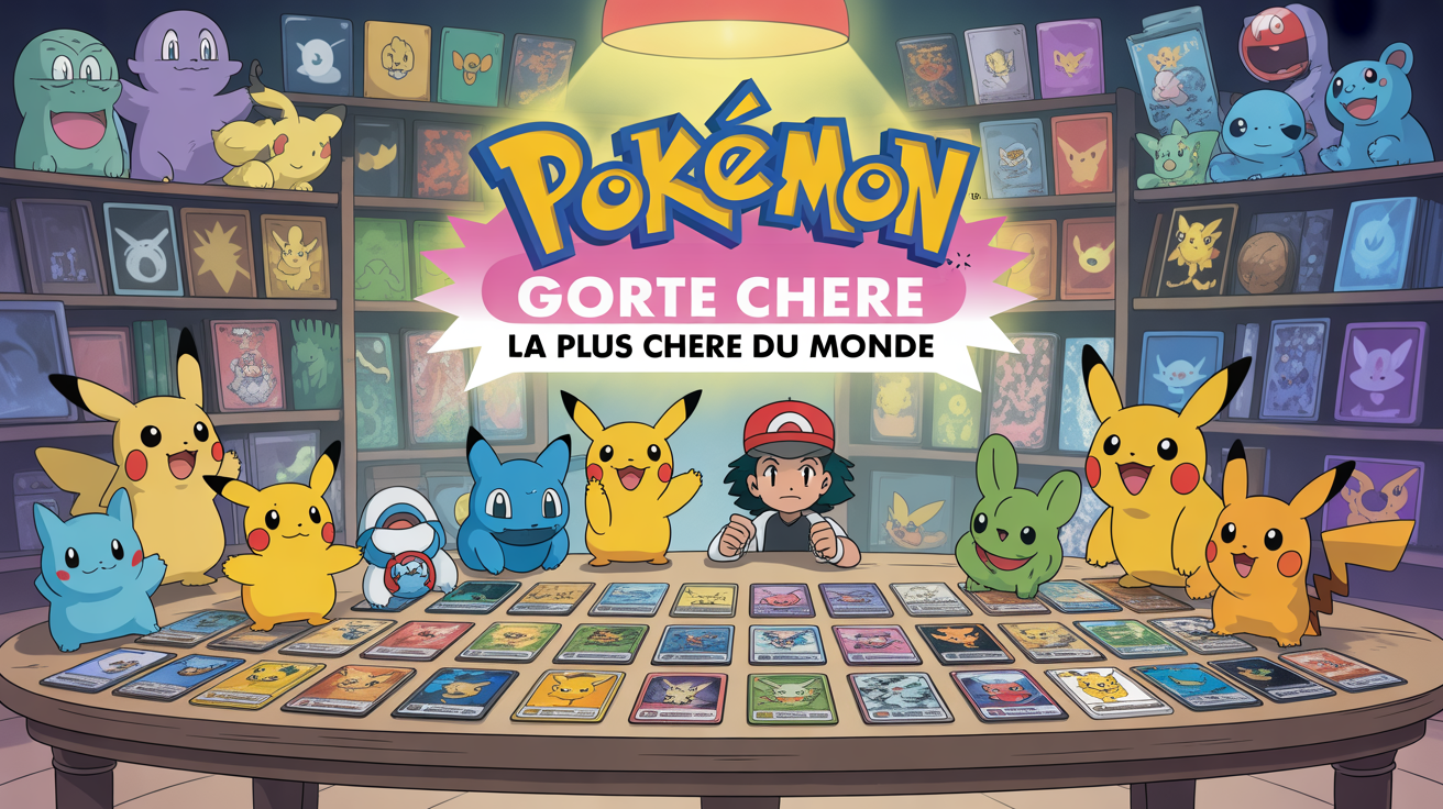 table collectionneur cartes pokemon rares gradation