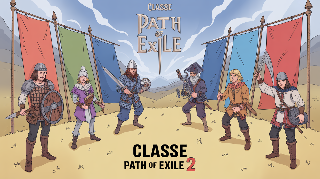 Classe Path of Exile 2 six classes illustration comics