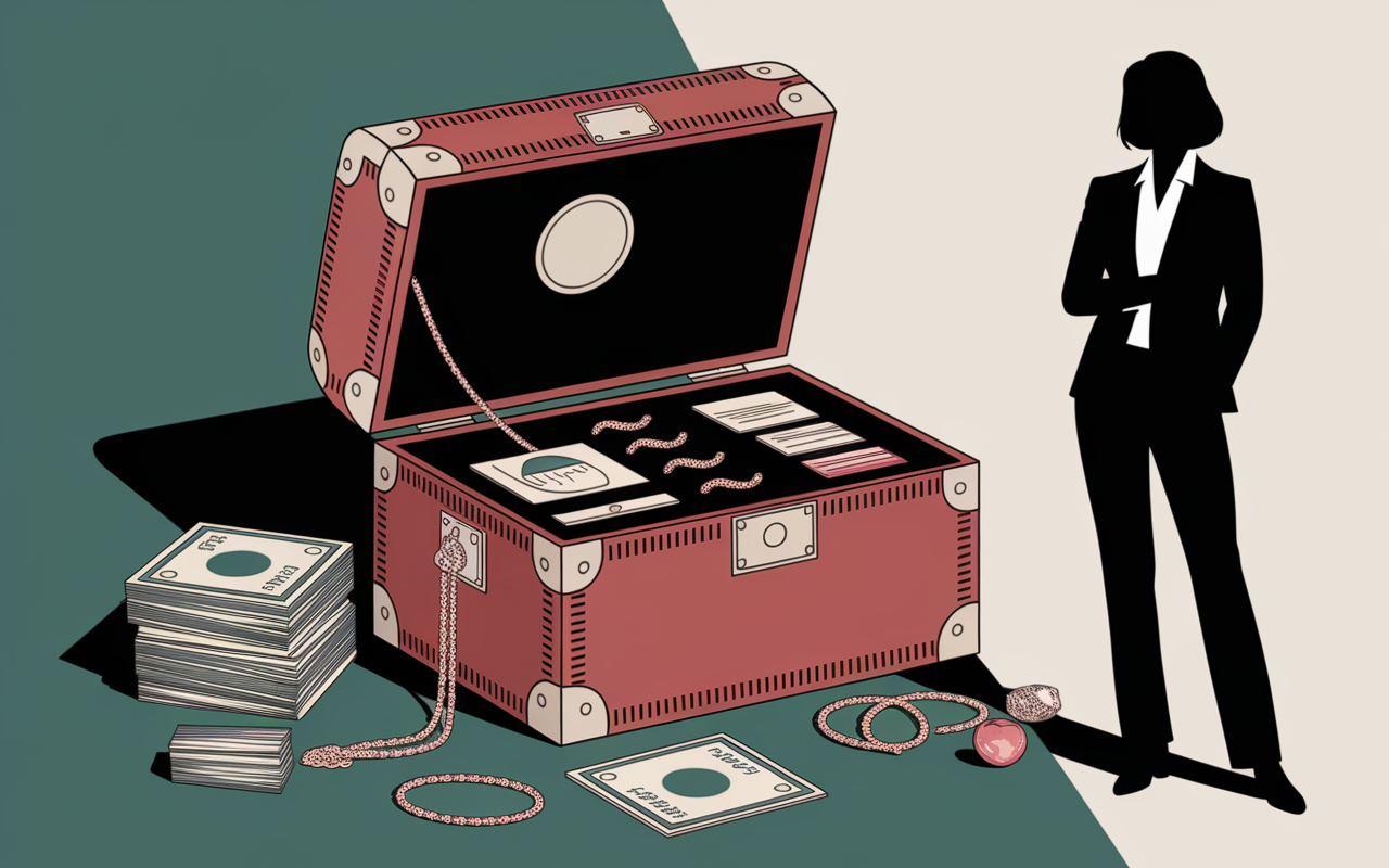 Coffre TITAN fermé, sécurité et bijoux