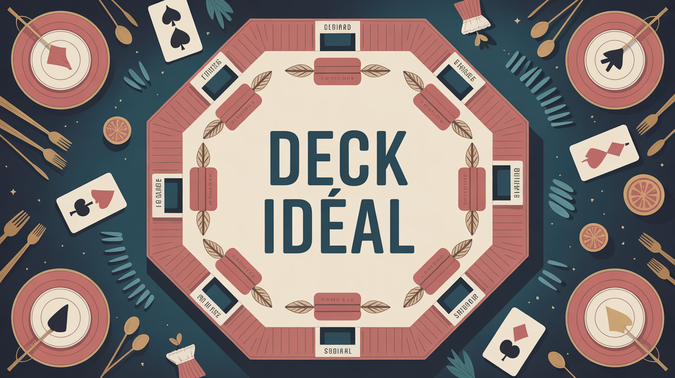 table conviviale silhouettes deck ideal cartes menus