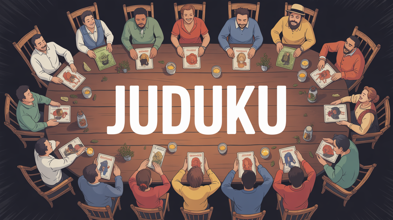 Jeu Juduku ambiance conviviale autour de la table