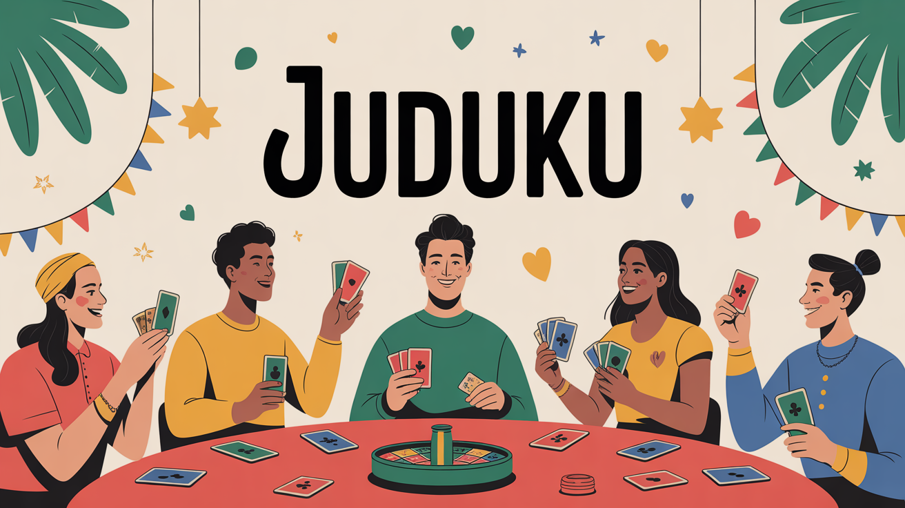 Juduku amis ambiance festive table cartes