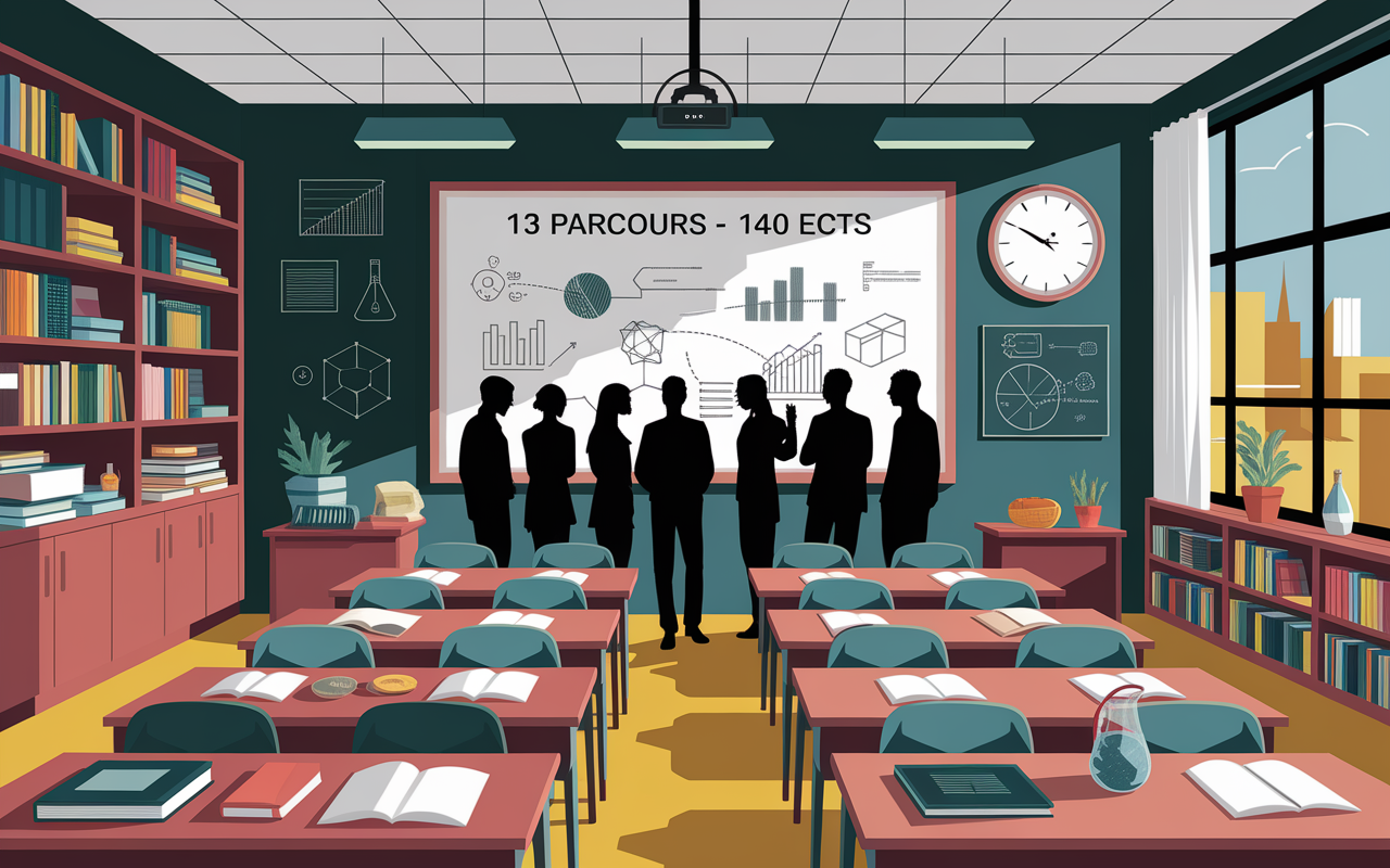 Salle classe parcours masters Ecole Polytechnique
