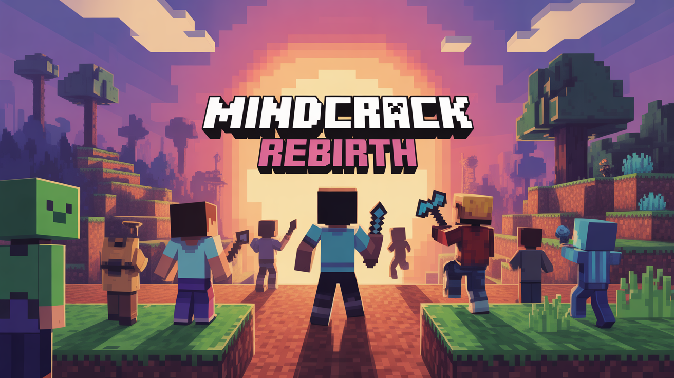 Immagine di gruppo del server Mindcrack Rebirth Minecraft