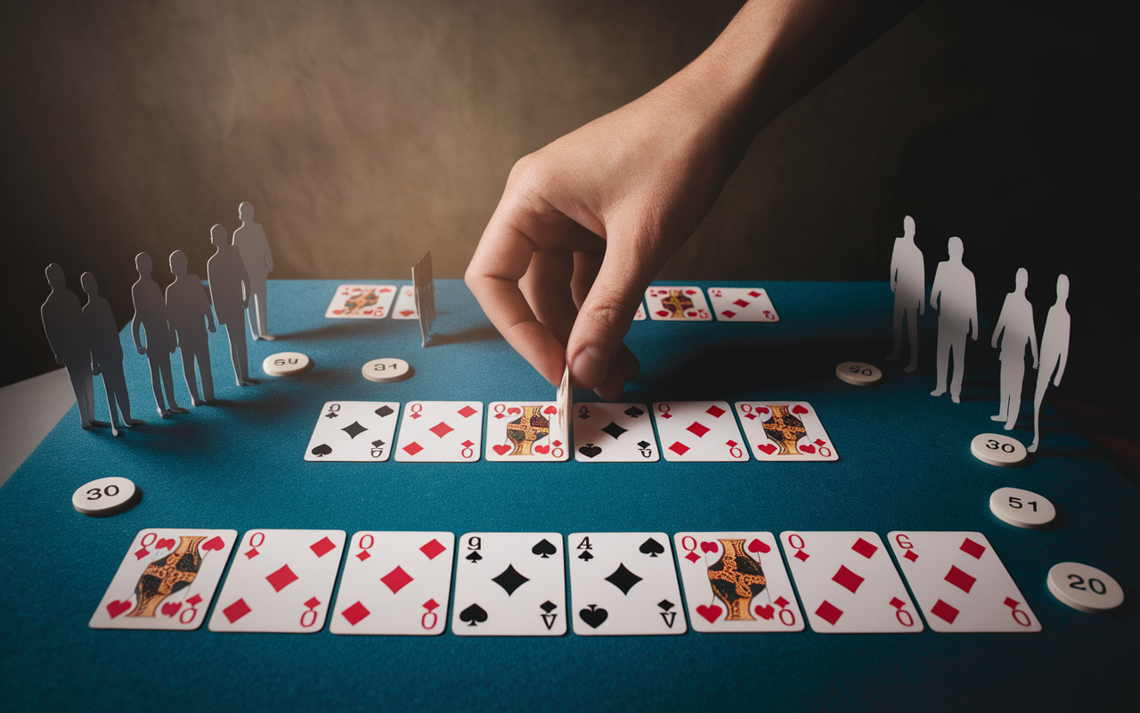 main 13 cartes rami bases