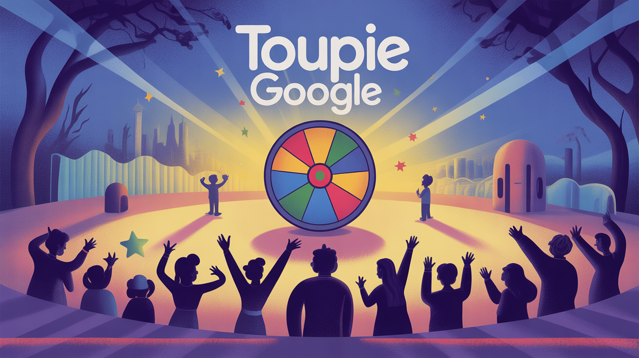 Toupie di illustrazione Mini gioco di Google