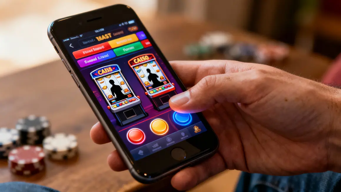 Main touchant interface casino mobile Millionz