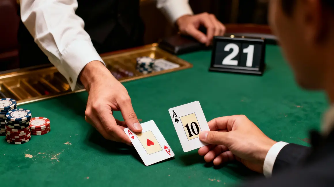 croupier carte blackjack as 10