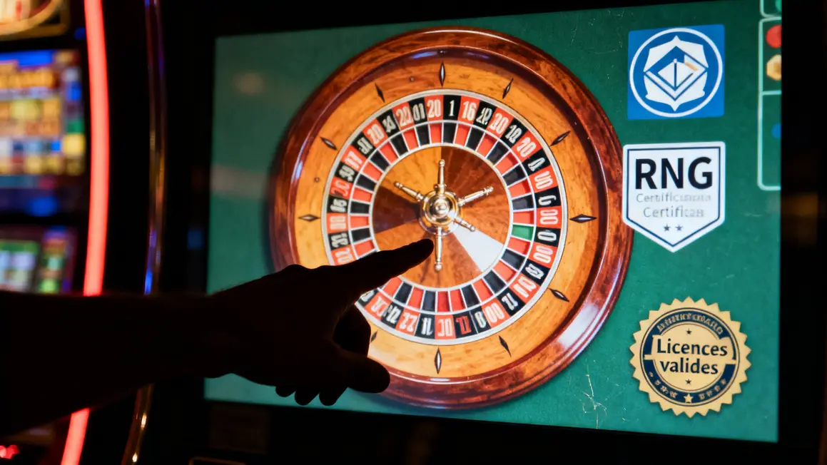 main ecran roue roulette rng licence