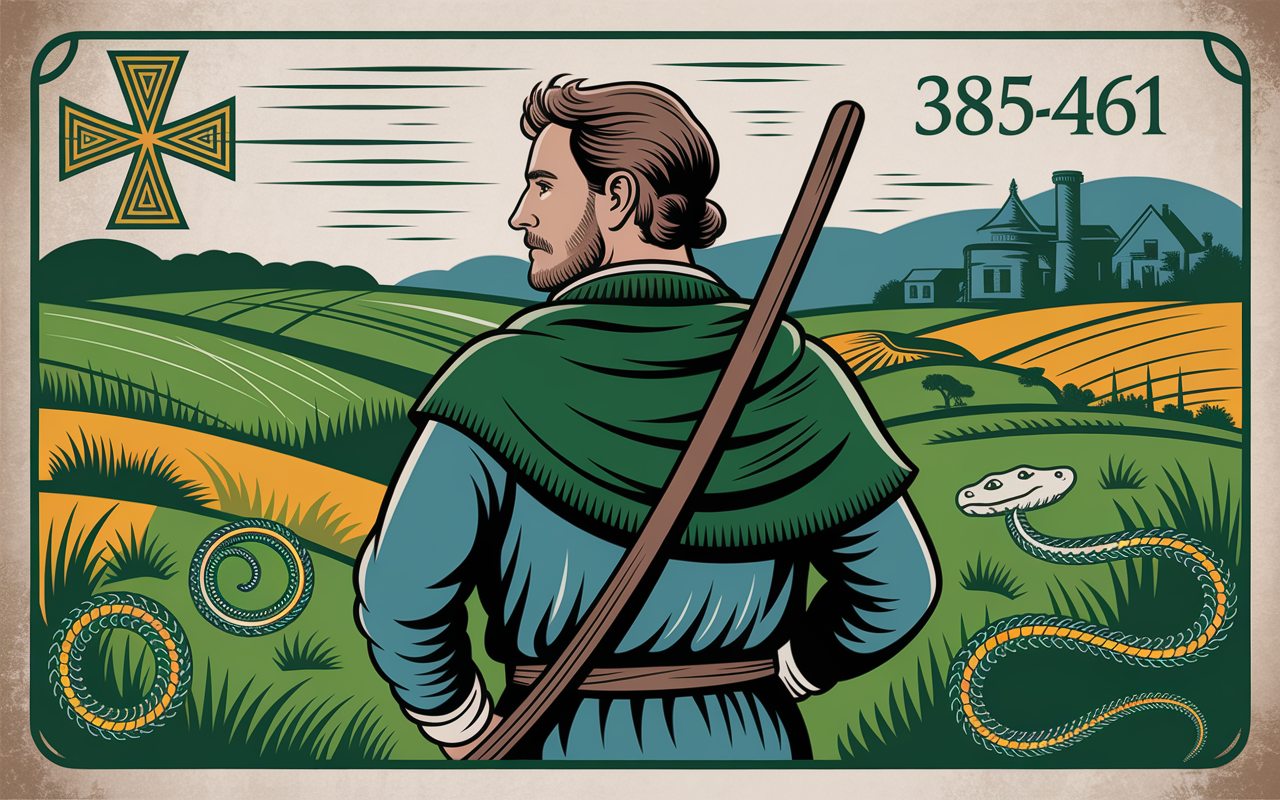 saint patrick manteau vert trefle irlande