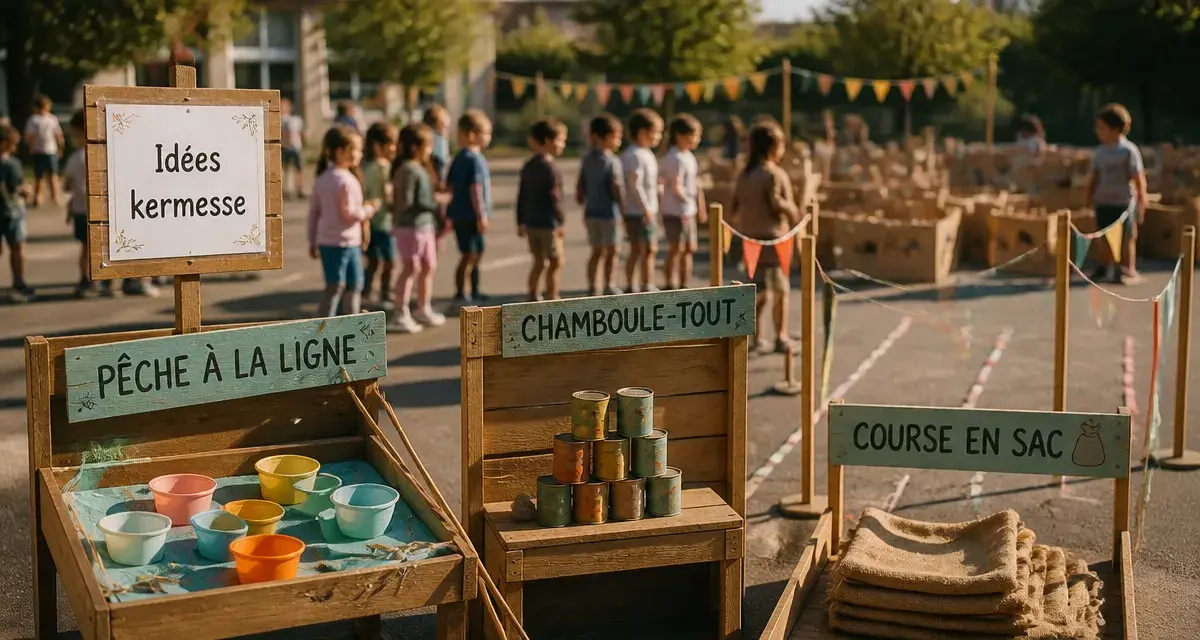 60 idées de jeux pour kermesse en fête d’école : stands de kermesse DIY
