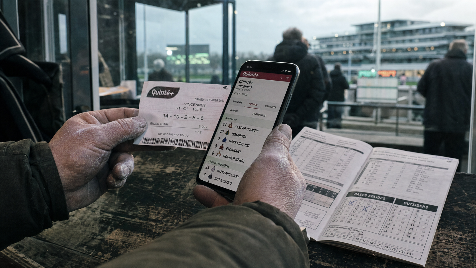 My angers quinte : ticket de pari et pronostics sur smartphone